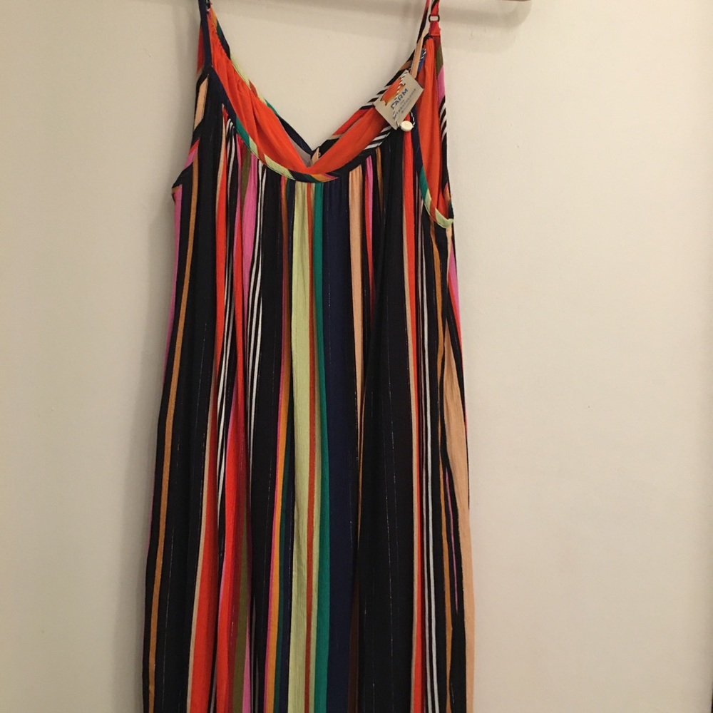FarmRio for Anthropology maxi dress sz med